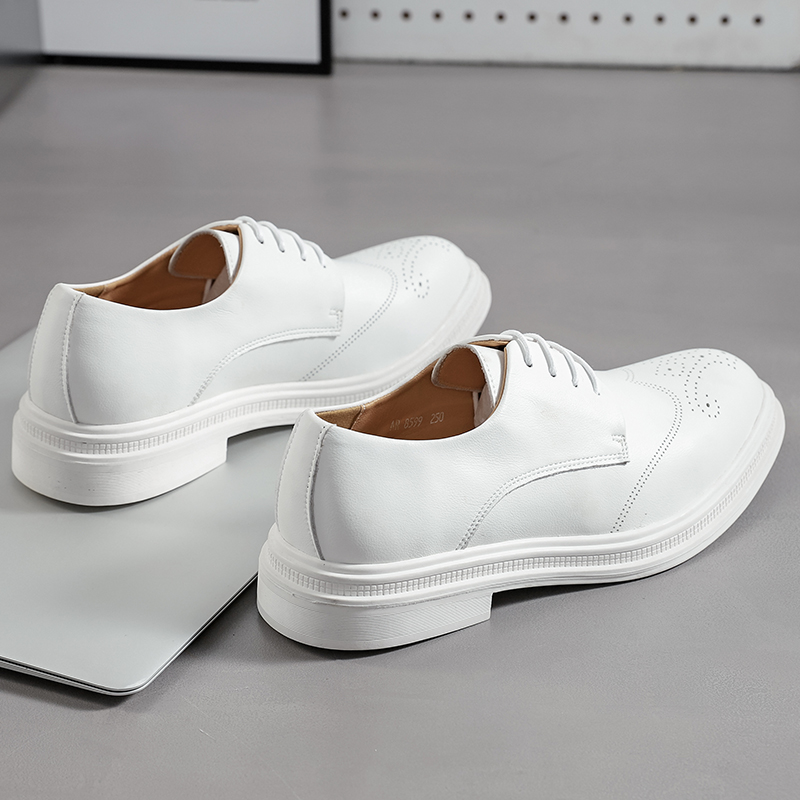 mens white formal shoes